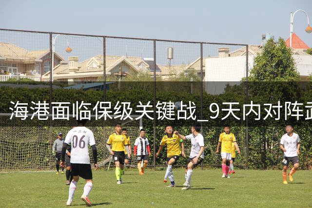 海港面临保级关键战 9天内对阵武汉三镇与青岛海牛